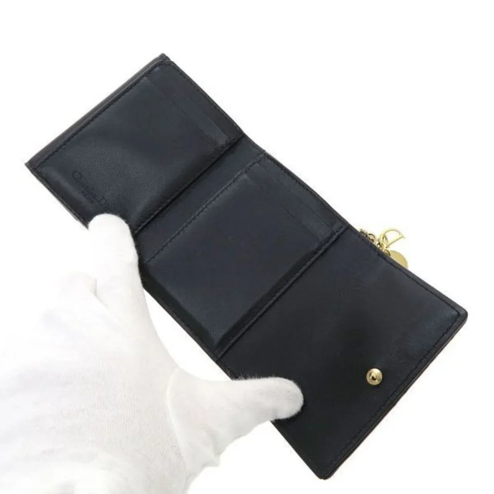 Christian Dior Lady Dior Lotus Wallet m900